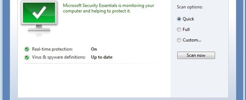 Microsoft Security Essentials – Defend against Malware